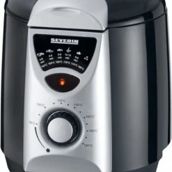 Severin FR 2408 Friteuse Schwarz-silber