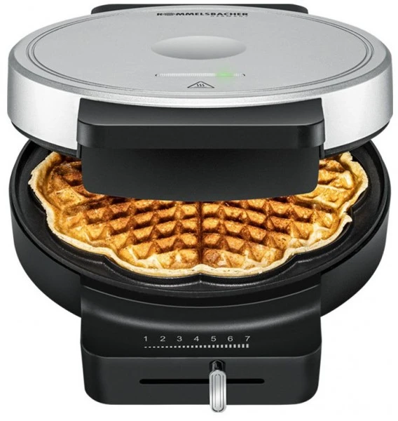 Rommelsbacher WA 850 Waffelautomat Schwarz/silber – Bild 3